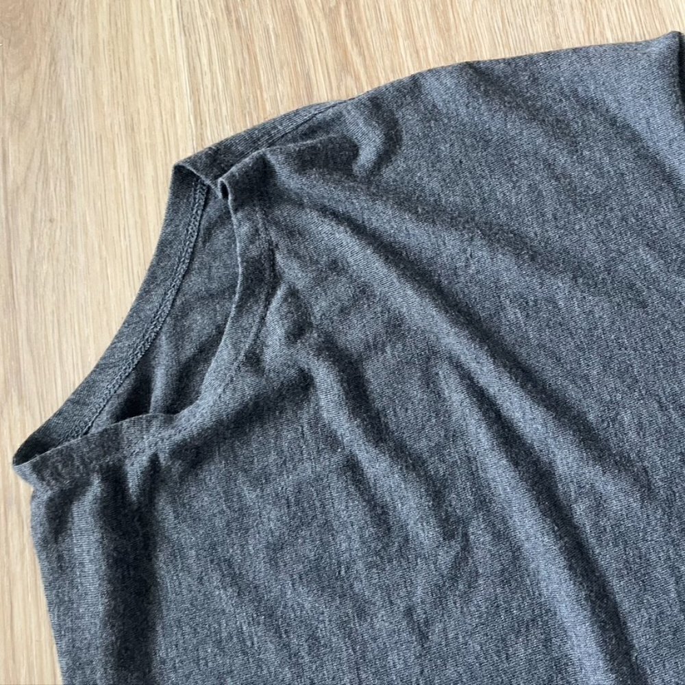 Athleta Treadlight Asymmetrical Relaxed Tee Medium Gray - Picture 5 of 8